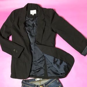 Navy polka dot detailed Blazer